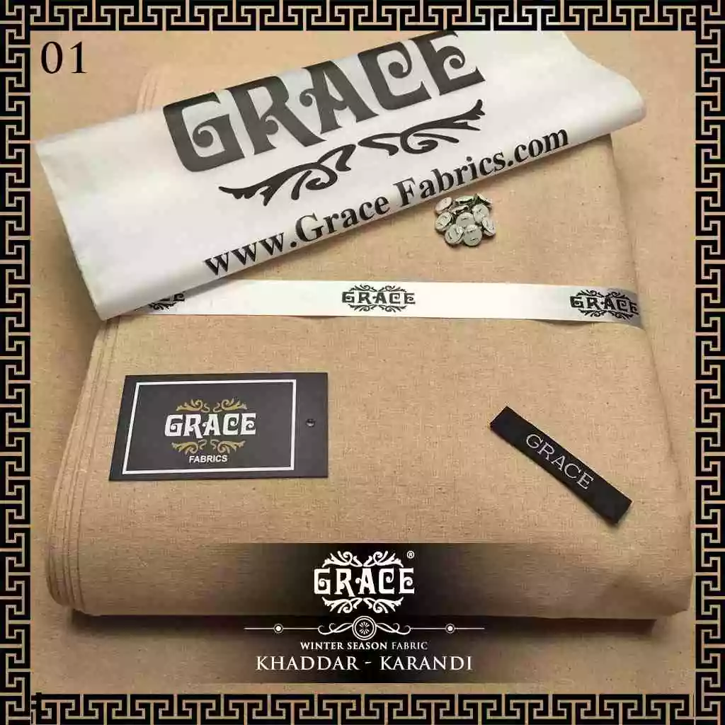 DF-GRKK: Grace Men Khaddar Karandi Suit