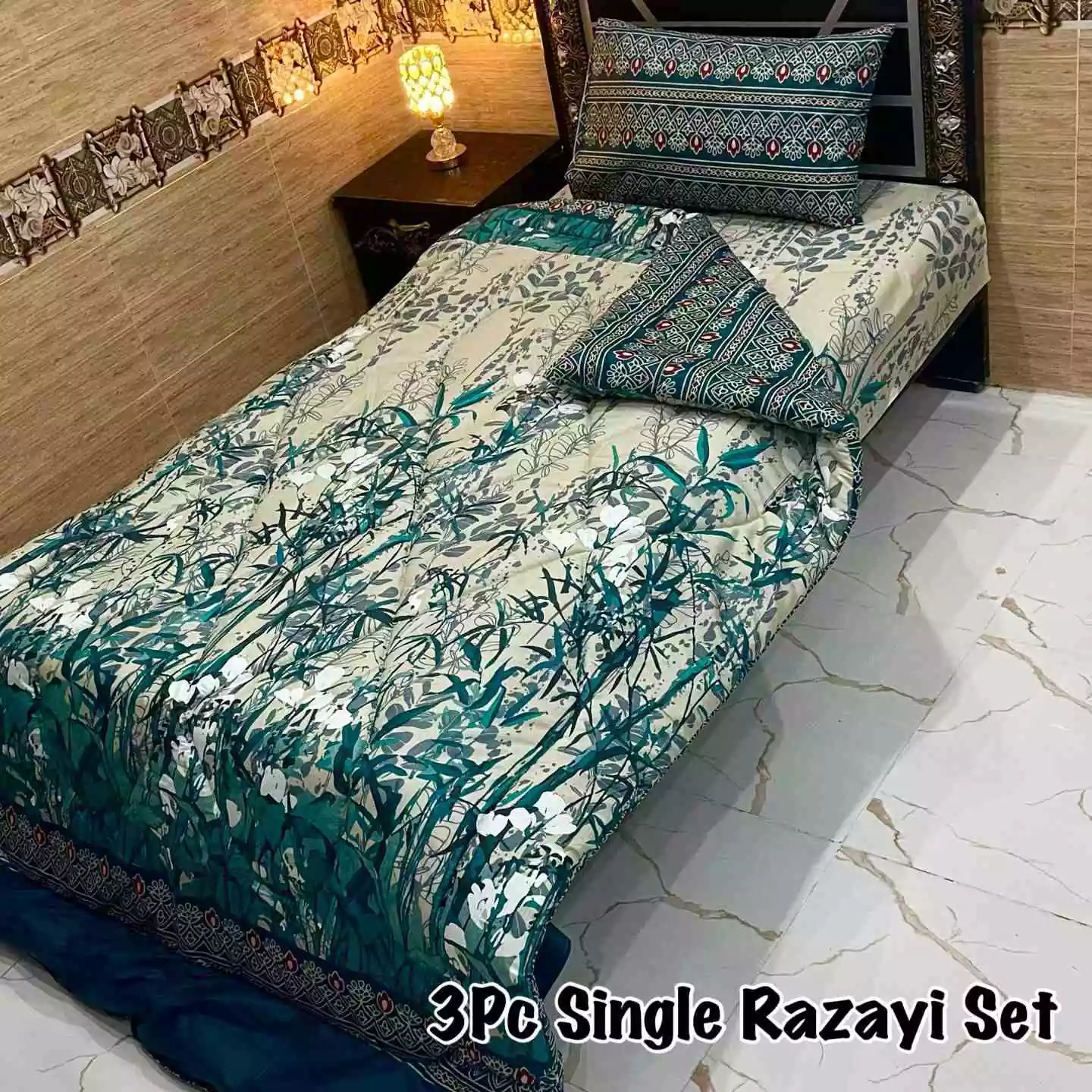 DF-VRSSB-12: DFY 3Pc Single Bed Vicky Razai Set