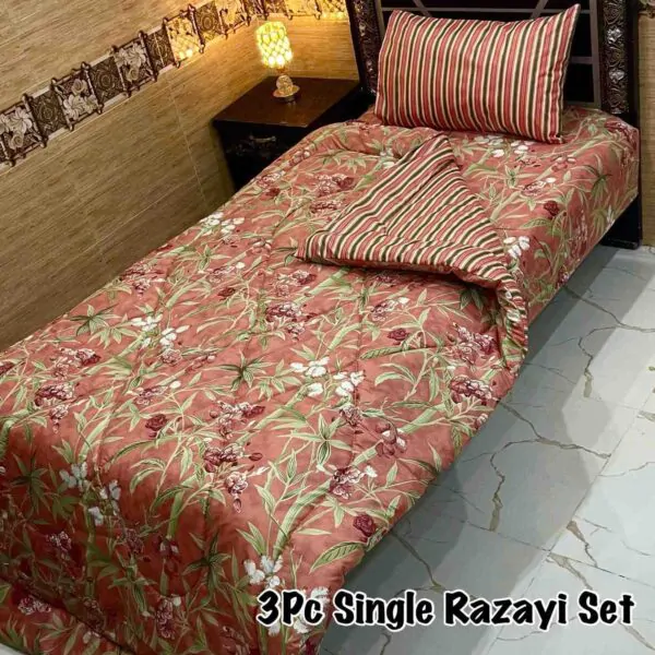 DF-VRSSB-2: DFY 3Pc Single Bed Vicky Razai Set