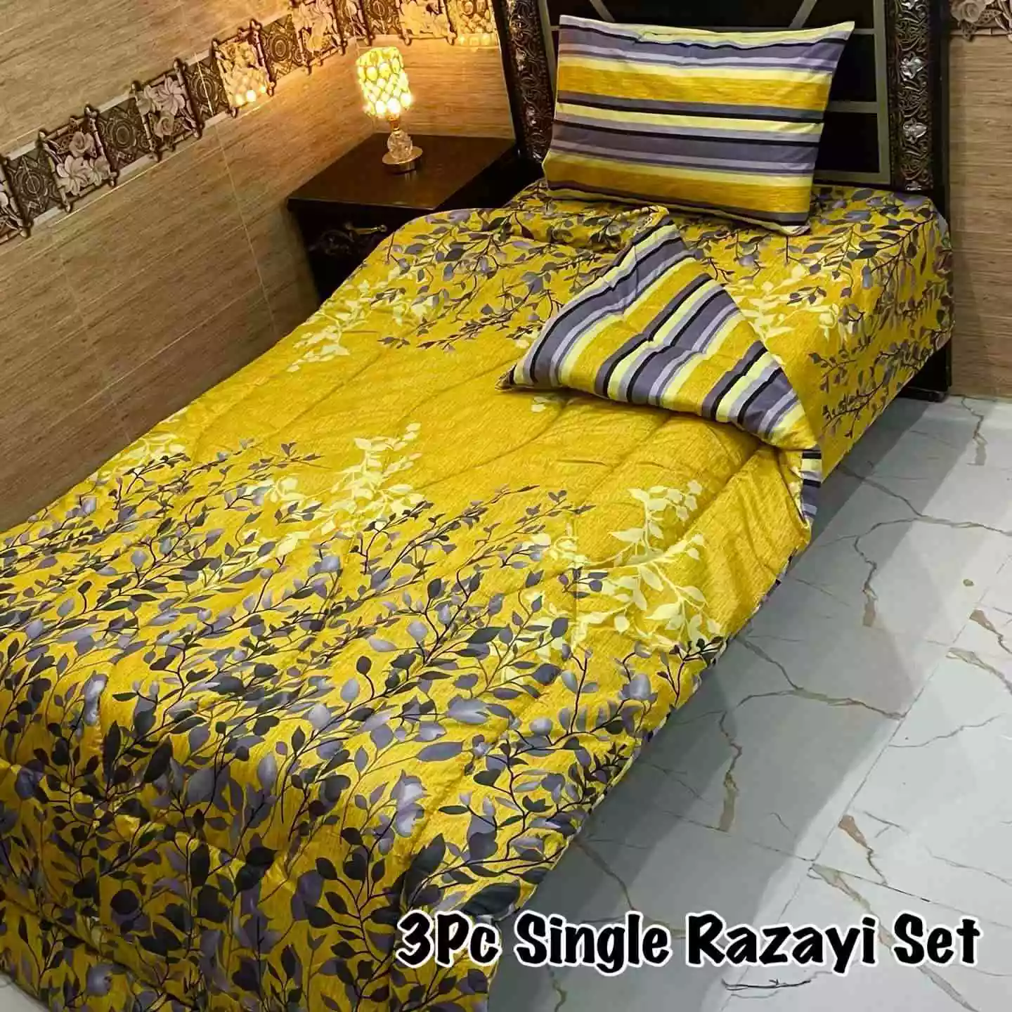 DF-VRSSB-4: DFY 3Pc Single Bed Vicky Razai Set