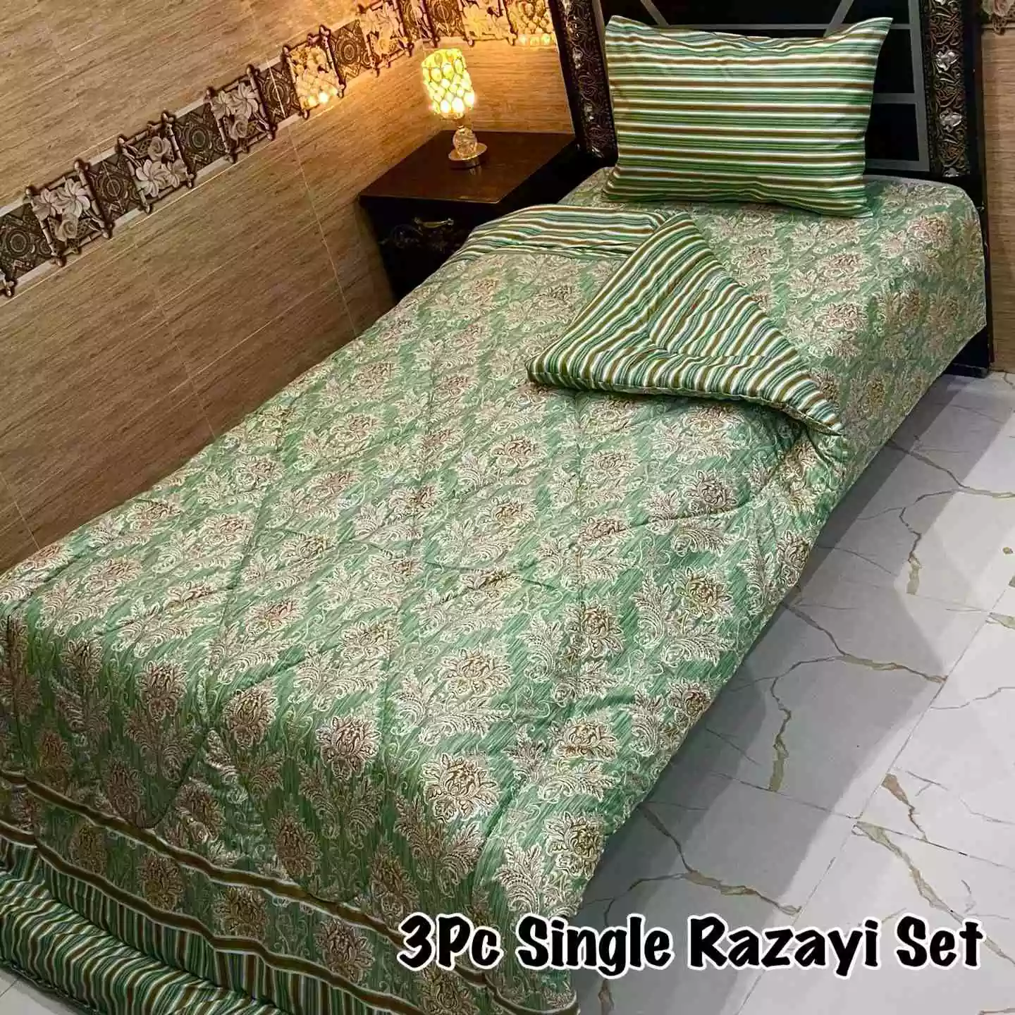 DF-VRSSB-6: DFY 3Pc Single Bed Vicky Razai Set
