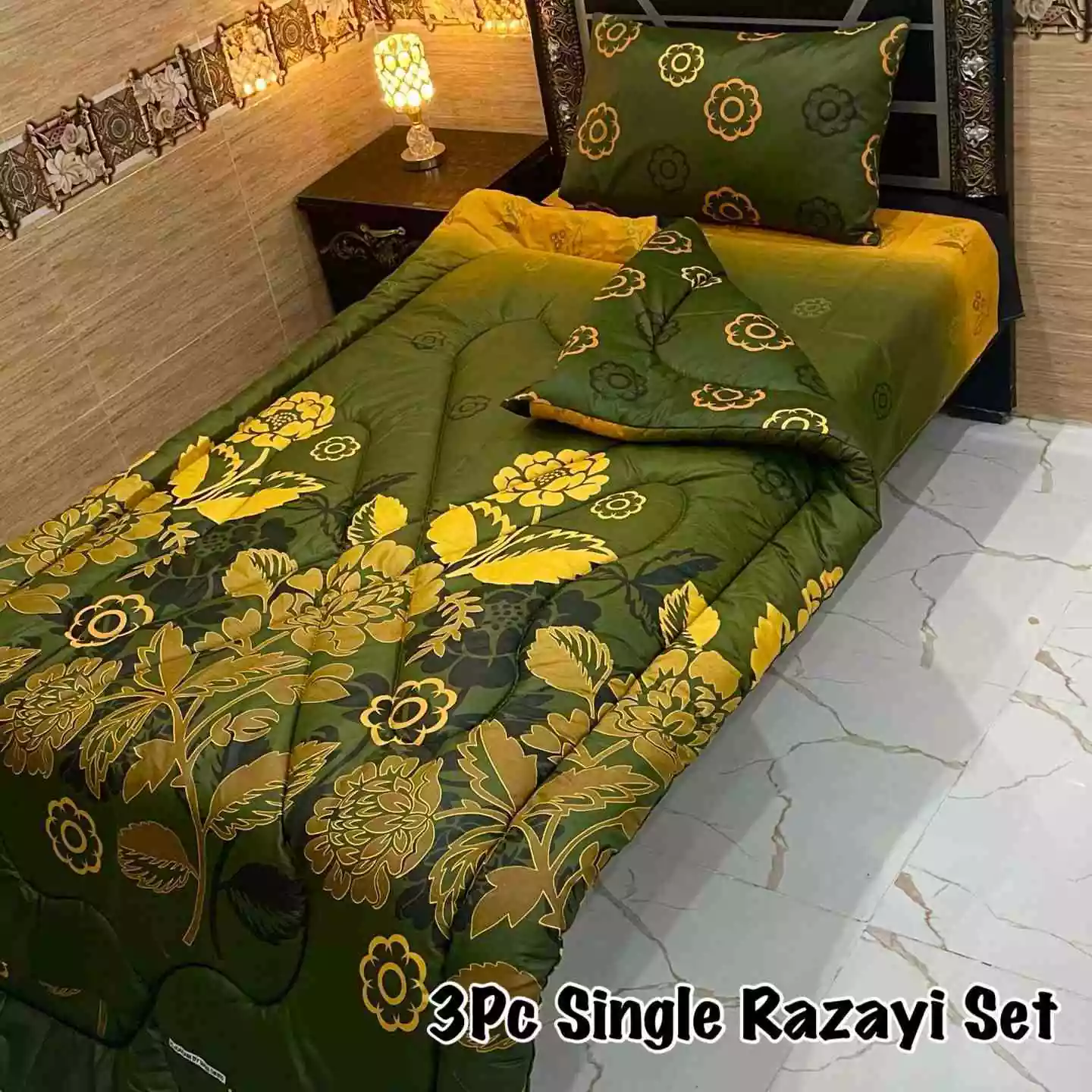 DF-VRSSB-7: DFY 3Pc Single Bed Vicky Razai Set
