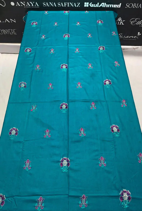 DF-1741: Bareeze 3Pc Embroidered Dhanak Dress